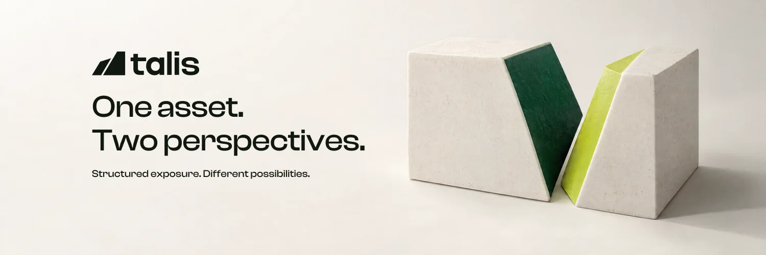 Two ivory stone blocks cut apart on a diagonal: one exposing a forest-green face, the other a lime face