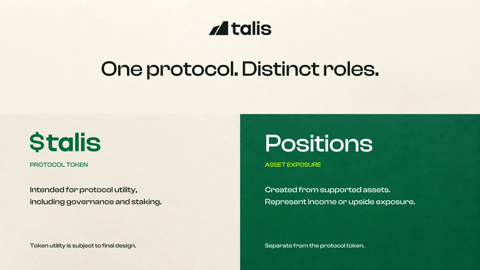 One protocol. Distinct roles.
